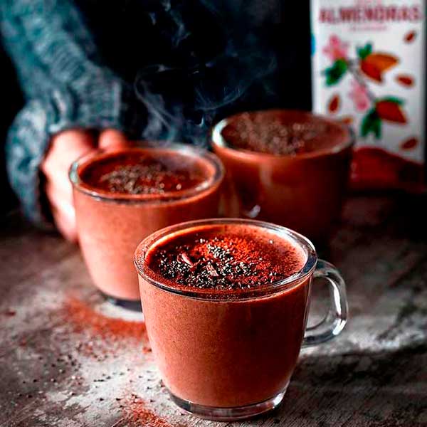 Chocolate caliente con chia