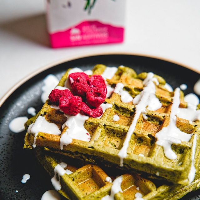 MATCHA WAFFLES WITH YOSOY RICE