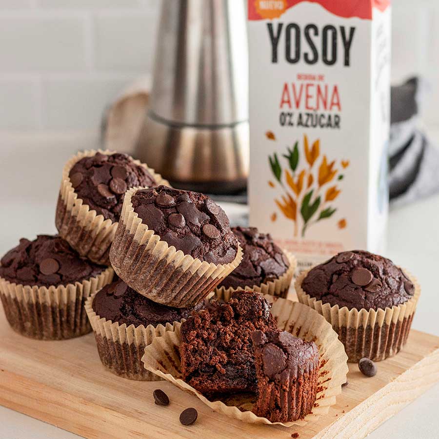 MUFFINS DE CHOCOLATE Y CAFÉ