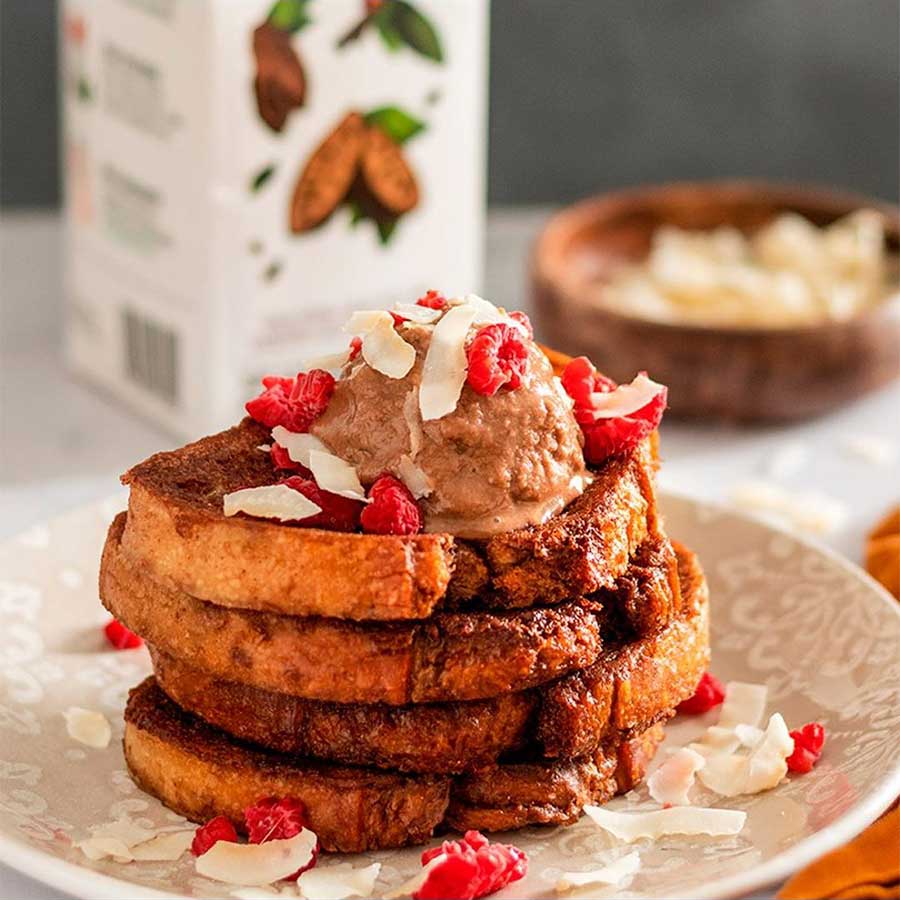 FRENCH TOAST WITH CHOCOLATE ICE CREAM